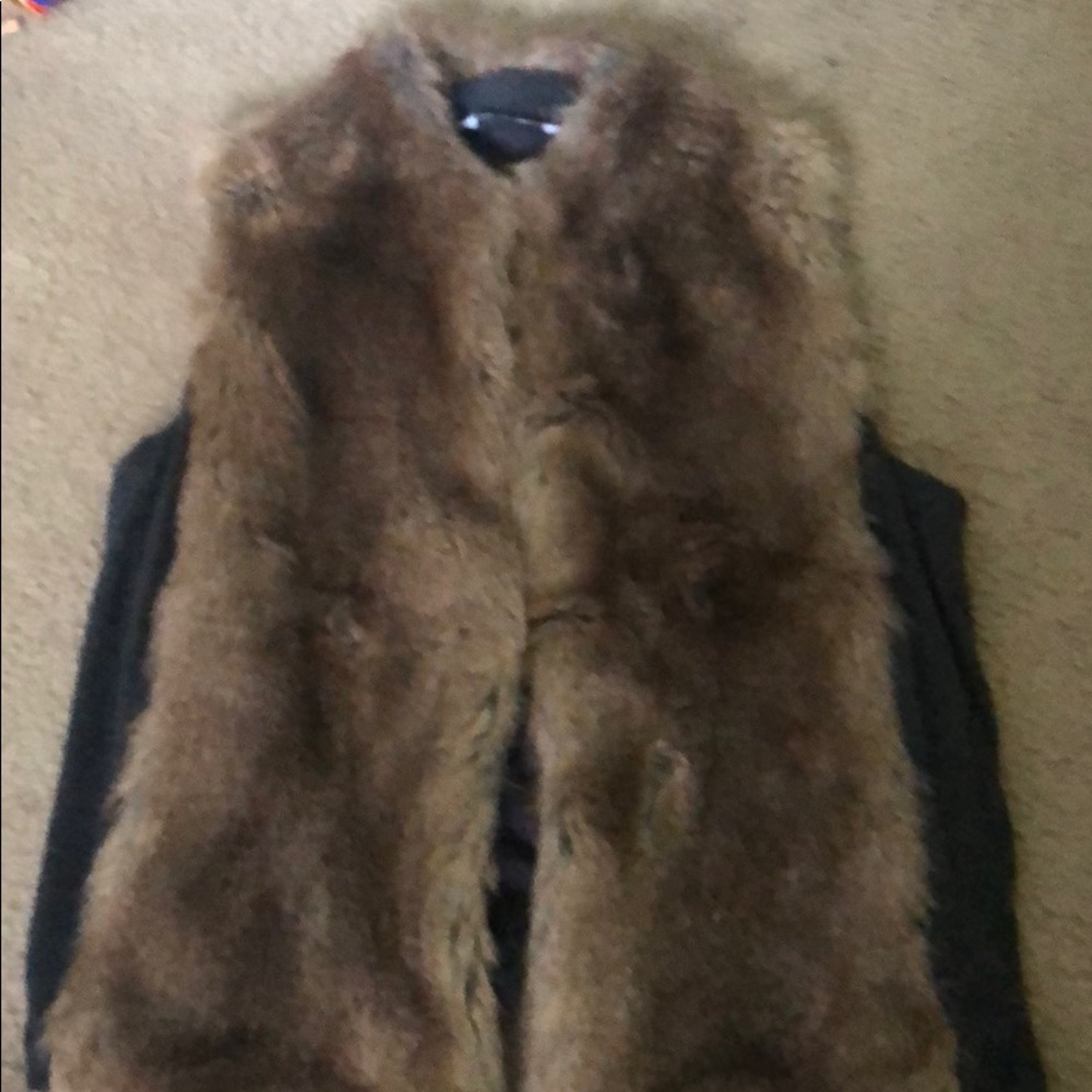 Faux fur vest